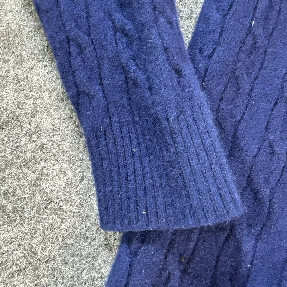 Brooks Brothers 100% Scottish Lambswool Cable Knit Sweater Mens XL Fits Large